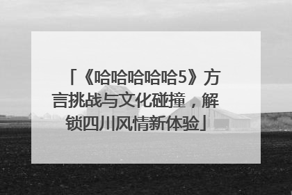 《哈哈哈哈哈5》方言挑战与文化碰撞，解锁四川风情新体验