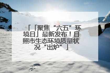 「聚焦“六五”环境日」最新发布！日照市生态环境质量状况“出炉”