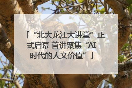 “北大龙江大讲堂”正式启幕 首讲聚焦“AI时代的人文价值”