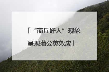“商丘好人”现象呈现蒲公英效应