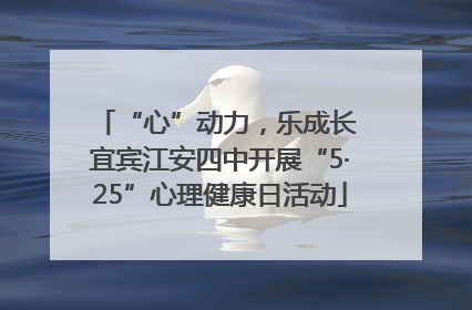 “心”动力，乐成长 宜宾江安四中开展“5·25”心理健康日活动