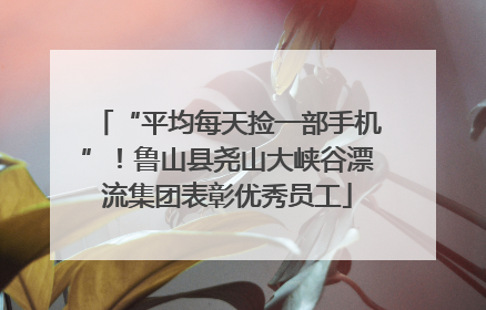“平均每天捡一部手机”！鲁山县尧山大峡谷漂流集团表彰优秀员工