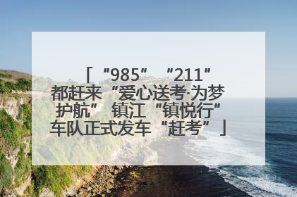 “985”“211”都赶来“爱心送考·为梦护航” 镇江“镇悦行”车队正式发车“赶考”