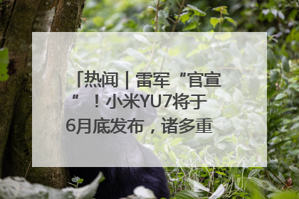 热闻｜雷军“官宣”！小米YU7将于6月底发布，诸多重磅新品一起发布！唯独价格“卖关子”