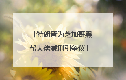 特朗普为芝加哥黑帮大佬减刑引争议
