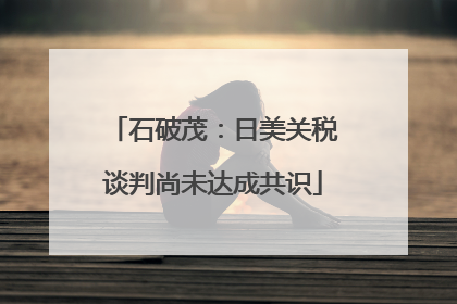 石破茂：日美关税谈判尚未达成共识