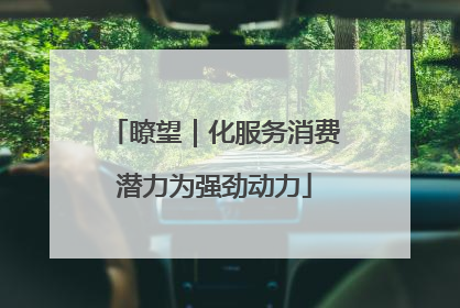 瞭望｜化服务消费潜力为强劲动力