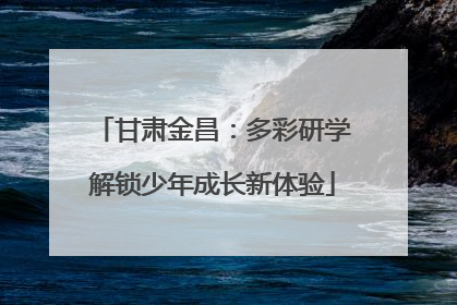 甘肃金昌：多彩研学解锁少年成长新体验