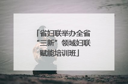 省妇联举办全省“三新”领域妇联赋能培训班