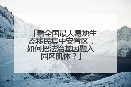 看全国最大易地生态移民集中安置区，如何把法治基因融入园区肌体？
