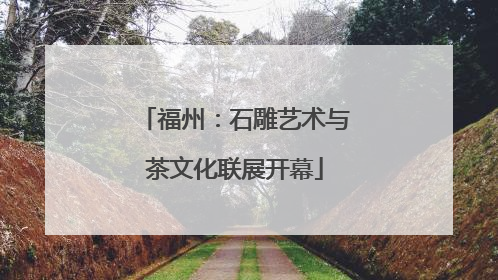 福州：石雕艺术与茶文化联展开幕