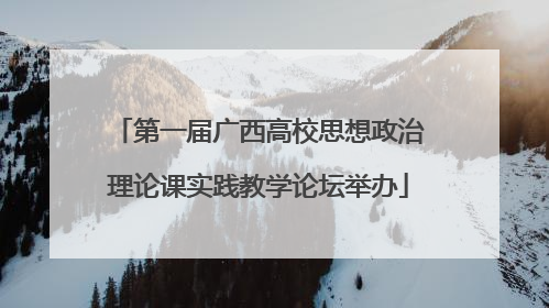 第一届广西高校思想政治理论课实践教学论坛举办