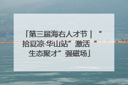 第三届海右人才节｜“拾夏凉·华山站”激活“生态聚才”强磁场