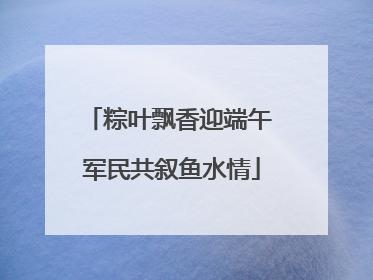 粽叶飘香迎端午 军民共叙鱼水情