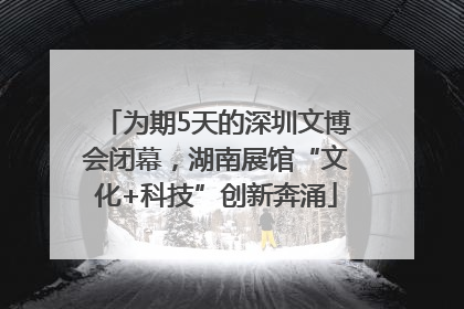 为期5天的深圳文博会闭幕，湖南展馆“文化+科技”创新奔涌