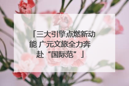 三大引擎点燃新动能 广元文旅全力奔赴“国际范”