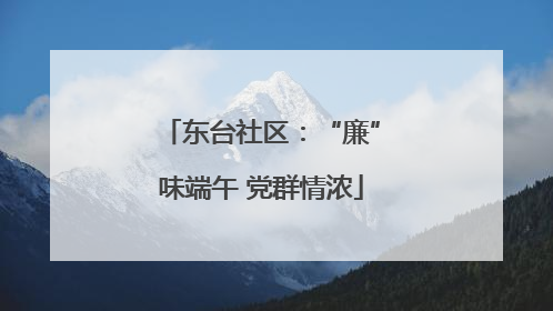 东台社区：“廉”味端午 党群情浓