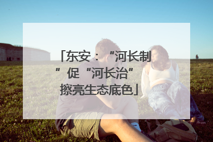 东安：“河长制”促“河长治” 擦亮生态底色