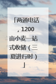 两通电话，1200亩小麦一站式收储（三夏进行时）