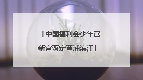 中国福利会少年宫新宫落定黄浦滨江