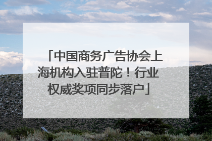中国商务广告协会上海机构入驻普陀！行业权威奖项同步落户