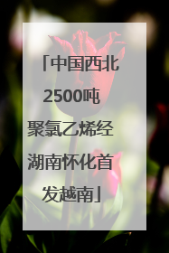 中国西北2500吨聚氯乙烯经湖南怀化首发越南