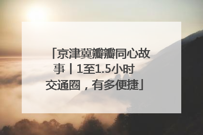 京津冀瓣瓣同心故事丨1至1.5小时交通圈，有多便捷