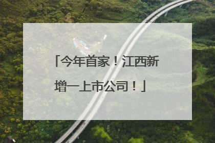 今年首家！江西新增一上市公司！