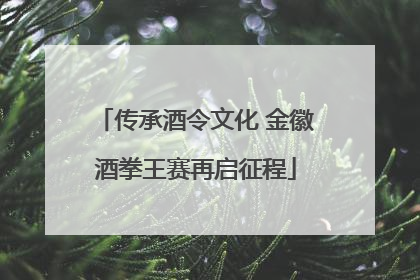 传承酒令文化 金徽酒拳王赛再启征程