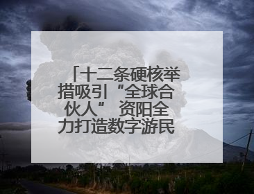 十二条硬核举措吸引“全球合伙人” 资阳全力打造数字游民友好型城市