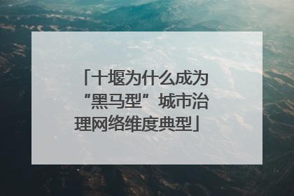 十堰为什么成为“黑马型”城市治理网络维度典型