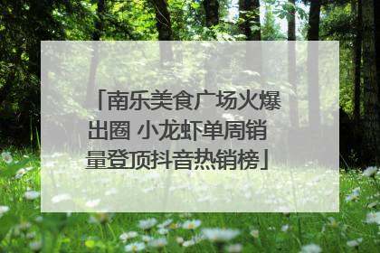 南乐美食广场火爆出圈 小龙虾单周销量登顶抖音热销榜
