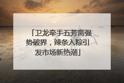 卫龙牵手五芳斋强势破界，辣条入粽引发市场新热潮