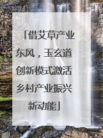 借艾草产业东风，玉玄道创新模式激活乡村产业振兴新动能