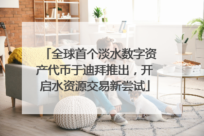 全球首个淡水数字资产代币于迪拜推出，开启水资源交易新尝试