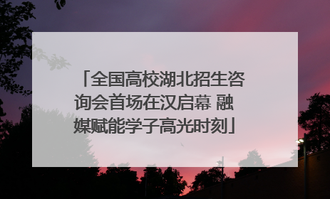 全国高校湖北招生咨询会首场在汉启幕 融媒赋能学子高光时刻
