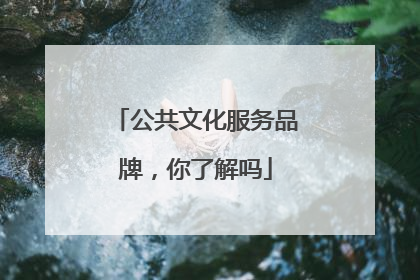 公共文化服务品牌，你了解吗