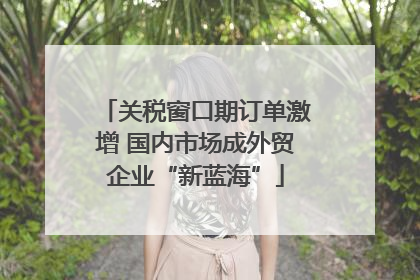 关税窗口期订单激增 国内市场成外贸企业“新蓝海”