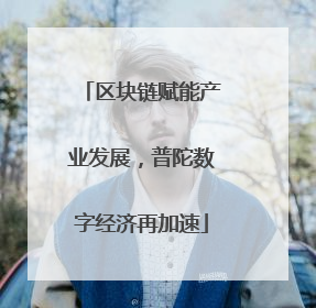 区块链赋能产业发展，普陀数字经济再加速