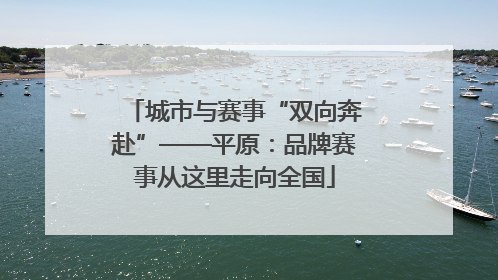 城市与赛事“双向奔赴”——平原：品牌赛事从这里走向全国