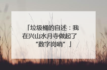 垃圾桶的自述：我在兴山水月寺做起了“数字岗哨”