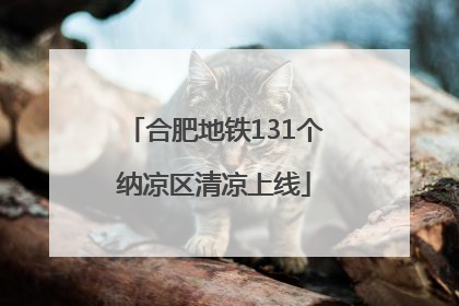 合肥地铁131个纳凉区清凉上线