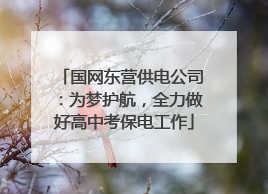 国网东营供电公司：为梦护航，全力做好高中考保电工作