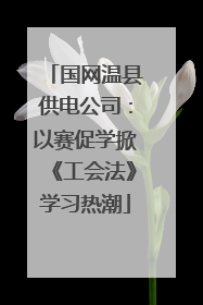 国网温县供电公司：以赛促学掀《工会法》学习热潮