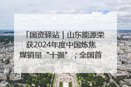 国资驿站｜山东能源荣获2024年度中国炼焦煤销量“十强”；全国首例铁路盖上智慧物流园钢结构主体完工