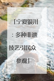 宁夏银川：多种非遗技艺引民众参观