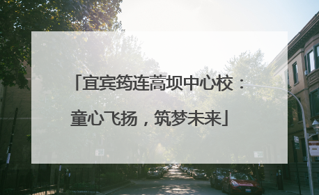 宜宾筠连蒿坝中心校：童心飞扬，筑梦未来