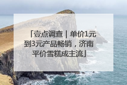 壹点调查｜单价1元到3元产品畅销，济南平价雪糕成主流