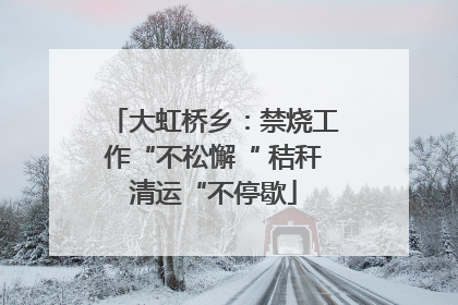 大虹桥乡：禁烧工作“不松懈“ 秸秆清运“不停歇