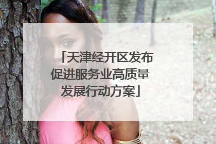 天津经开区发布促进服务业高质量发展行动方案